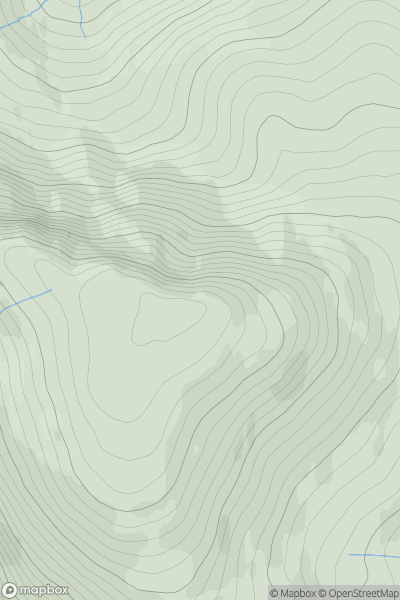 Thumbnail image for Beinn Bhan [Mallaig to Fort William] showing contour plot for surrounding peak